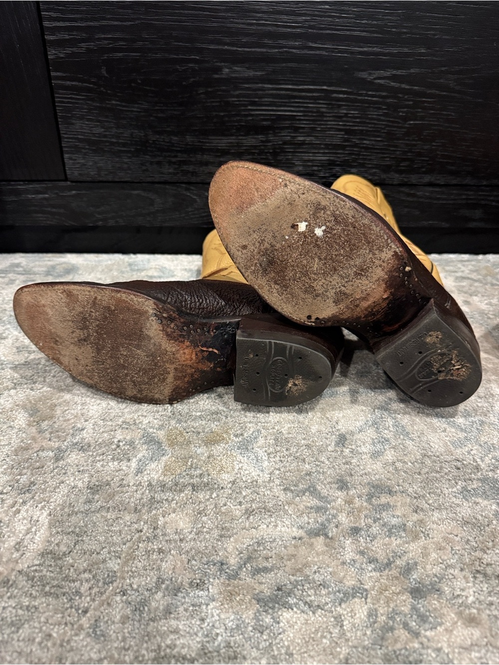 Classic Two-Tone Women’s Western Heeled Boots - Tan & Brown - Picture 2 of 12